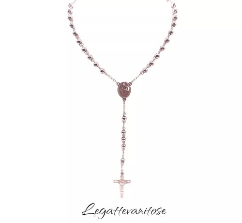 Collana lunga rosario unisex - collana,