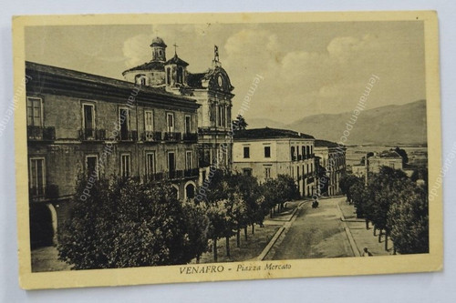 An871 cartolina venafro piazza - venafro,