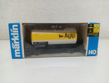 Marklin 4443 Vagone Carro Cisterna Agip Petroli FS Scala H0-ZR-S2
