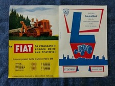 Foglio Pubblicitario da rivista 1954 / FIAT - LANDINI - Trattori Trattrici