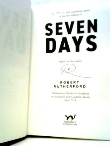 Seven days robert rutherford - seven, (robert
