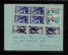 Italia al Lavoro + Olimpiadi Cortina, bella busta in tariffa! Storia Postale