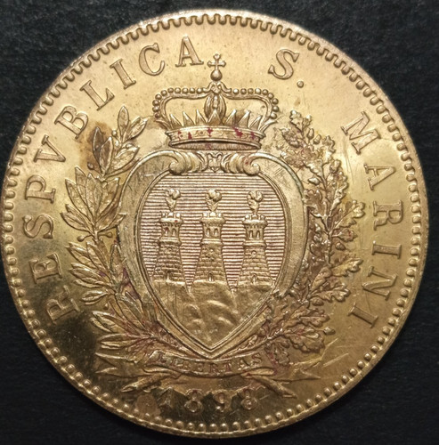 San marino lire 1898 riconio - san,