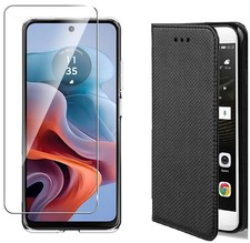 Coque Portefeuille + Verre