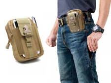 Marsupio borsello tattico campeggio uomo donna unisex no cintura VERDE MILITARE