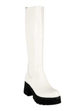 Made In Italy Stivali in pelle  da donna con tacco e plateau