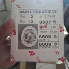 Confezione da 12 faretti Alogeni Rotondi ad incasso Per cartongesso 
