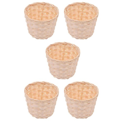 5pcs cesti tessuto senza - 5pcs,