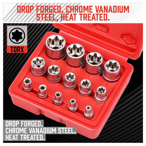 Torx star bit female e - star,