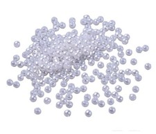 500 PERLES NACREES Blanche ACRYLIQUE Diamètre 3 mm - Livraison Gratuite - Creati