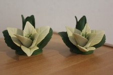 Coppia portacandele fiore - ,