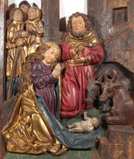 Quadro Natività in legno a