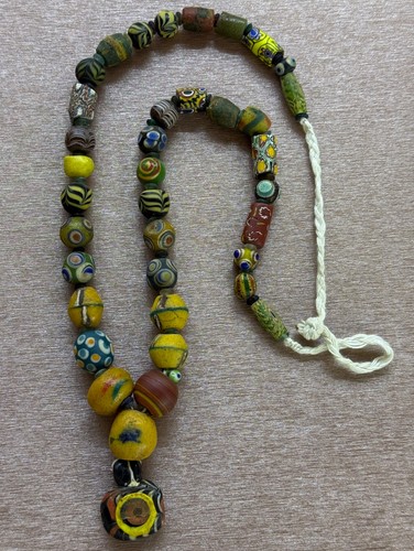 Collana perle vetro - collana, di