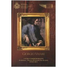2011 - SAN MARINO -  2 EURO FDC FOLDER GIORGIO VASARI