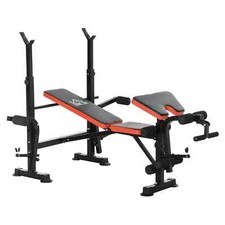 Panca Allenamento Pesi Regolabile Multifunzione Fitness Palestra Sollevamento 5.9ft Nera
