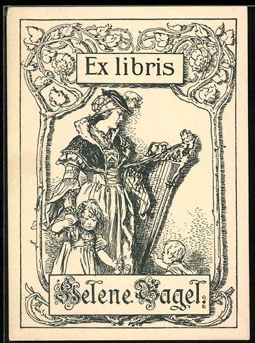 Exlibris helene bagel donna - exlibris,