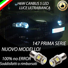 COPPIA LUCI POSIZIONE LED H6W ALFA ROMEO 147 1° SERIE CANBUS NO ERROR BIANCHI