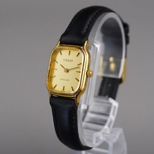 Orologio donna Tissot stylist oro 18mm vintage batteria nuova cinturino pelle