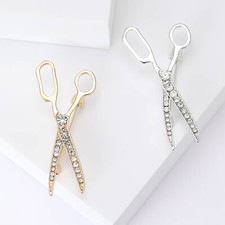 spilla forbici strass donna