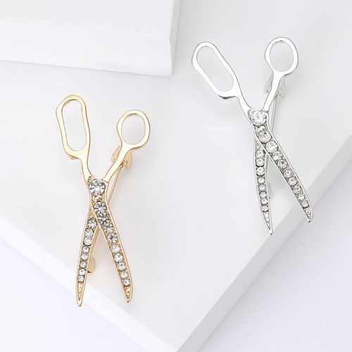 Spilla forbici strass donna - strass,