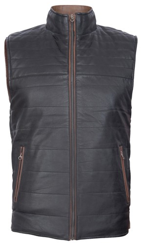 Gilet pelle reversibile - gilet,