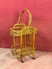 Carrello bar in bambù, anni