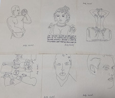 Andy Warhol lotto di 6 carte