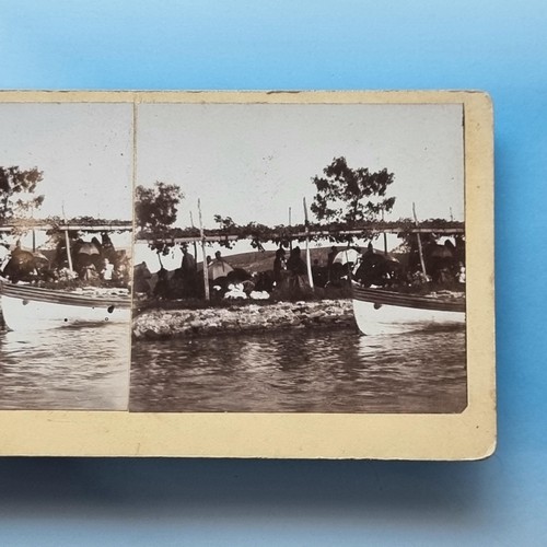 Victorian leisure stereoview - leisure,