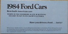 Brochure Ford Tempo LTD