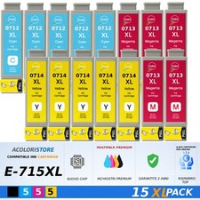 15 CARTUCCE COLORE PER EPSON