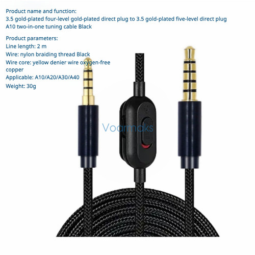 Audio cable for logitech astro - audio,