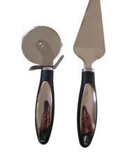 Rotella taglia pizza acciaio inossidabile e spatola per formaggi