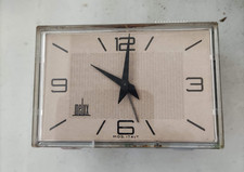 Orologio sveglia da tavolo Melux, anni '70, carica manuale