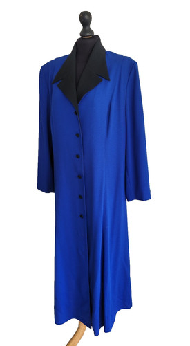 Maxi cappotto elvi blu - maxi,