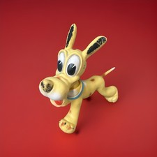 VINTAGE PLUTO In Vinile  WALT DISNEY  Anni ‘60