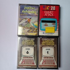 Lotto Cassette  Commodore VIC-20 anni 80 cassette software vintage Rare
