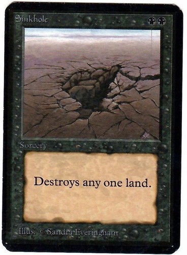 Sinkhole alpha magic mtg - alpha,