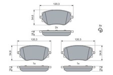 BOSCH 0986460063 Kit pastiglie