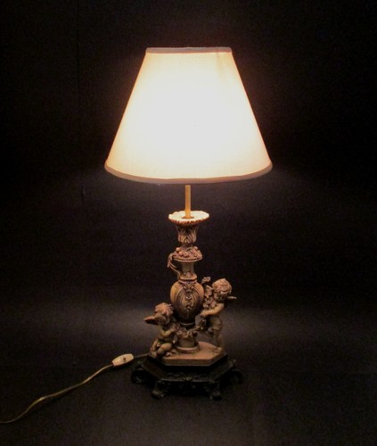 Antica lampada con putti - lampada,