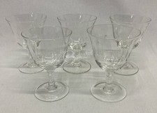 Lotto di 5 bicchieri da vino in vetro altezza 11 cm accessori bar cucina