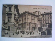 LIGURIA GENOVA PIAZZA DELLA ZECCA TRAM ANIMATA VECCHIA GALLERIA SCUOLA
