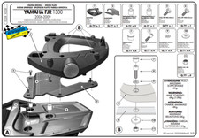 Attacco Posteriore Bauletto+Piastra MONOLOCK GIVI E228 YAMAHA FJR 1300 2006-2020