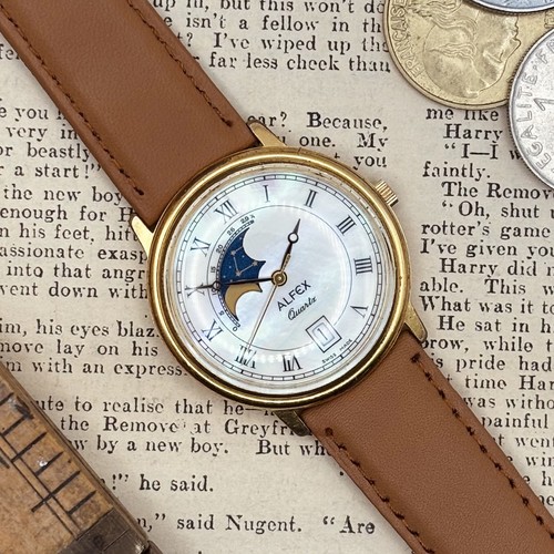 Orologio vintage alfex fasi - orologio,