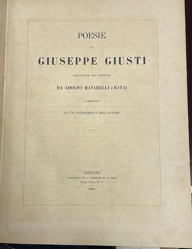 Poesie giuseppe giusti - di,