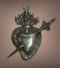 Sacro cuore per Madonna Addolorata accessorio  statua ex voto trafitto fiamma