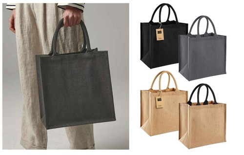Borsa shopper midi - in, juta