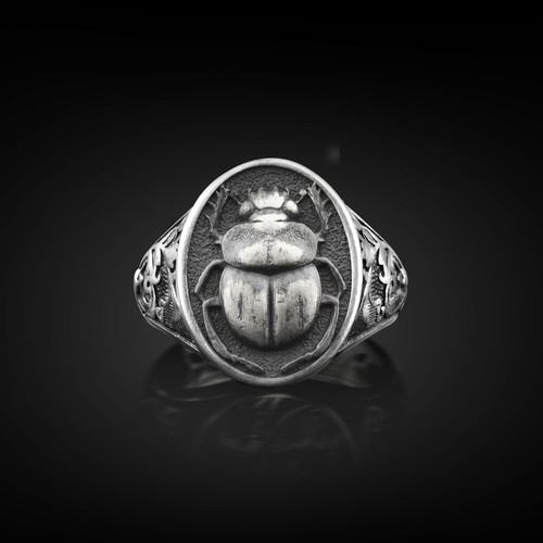 Anello uomo argento con - da,