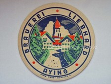BIRRA BRAUEREI LIEBHARD AYING bier beer sottobicchiere coaster Bierdeckel 