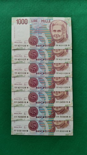 1000 lire repubblica italiana - repubblica,