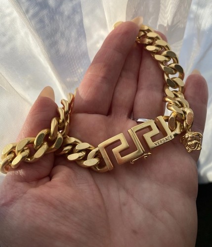Collana versace grossa greca - collana,
